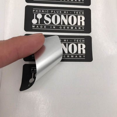 Label noir muet d'ANIMAL FAMILIER de CMYK imprimant la coutume auto-adhésive