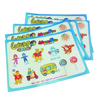Feuille de papier d'autocollant de caractères de carton de la taille A5 pour des enfants