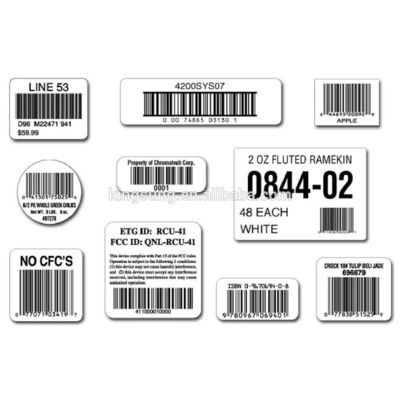 Aucun labels auto-adhésifs de vinyle du blanchiment ISO9001 2000