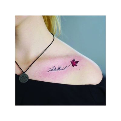 Autocollant de tatouage de corps de feuille d'or