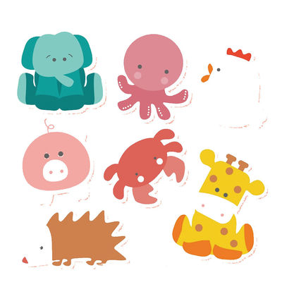 Autocollant de estampillage chaud mignon de tatouage de corps de GV pour des enfants