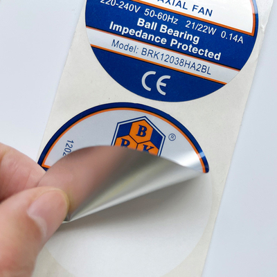 petit pain auto-adhésif brillant découpé avec des matrices 40mm imperméable de papier d'autocollant d'autocollants de 60mm
