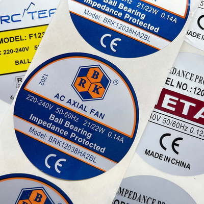 petit pain auto-adhésif brillant découpé avec des matrices 40mm imperméable de papier d'autocollant d'autocollants de 60mm