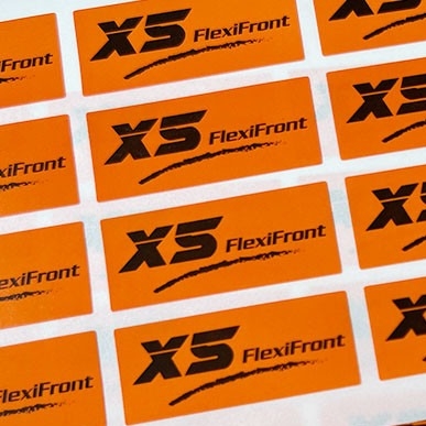 Les marques de distributeur ont enduit le tirage en couleurs adhésif de papier des autocollants quatre de joint de bourreur attrayant