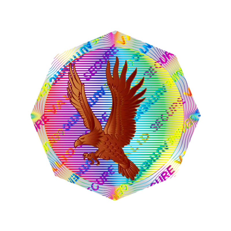 Autocollant d'hologramme d'argent de couleur d'ISO9001 2008 CMYK, autocollants faits sur commande d'hologramme de sécurité