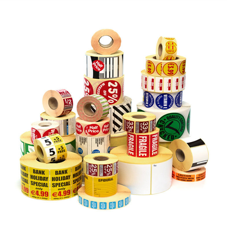 Autocollants imperméables de label de produit de couleur de GV CMYK