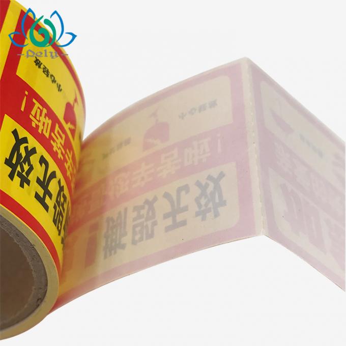Prix le meilleur marché fait sur commande d'impression imprimant des labels d'autocollant d'emballage de carton de Linerles