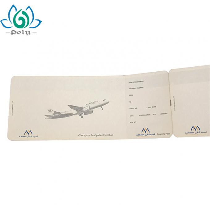 Courant ascendant de papier de billet de carte d'embarquement de ligne aérienne d'auto-test